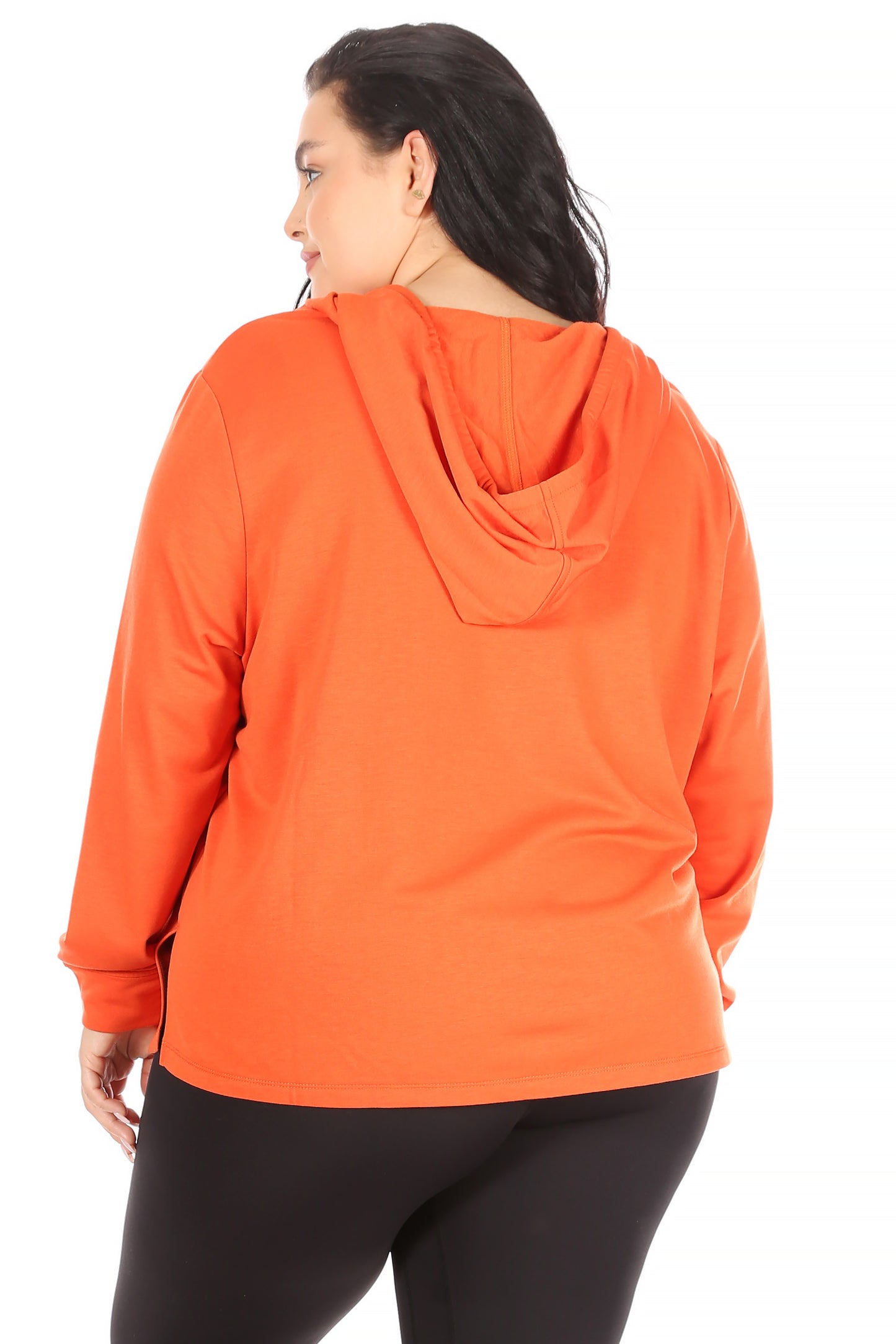 Women's "THANKFUL" Plus Size Pullover Lounge Hoodie - Rae Dunn Wear