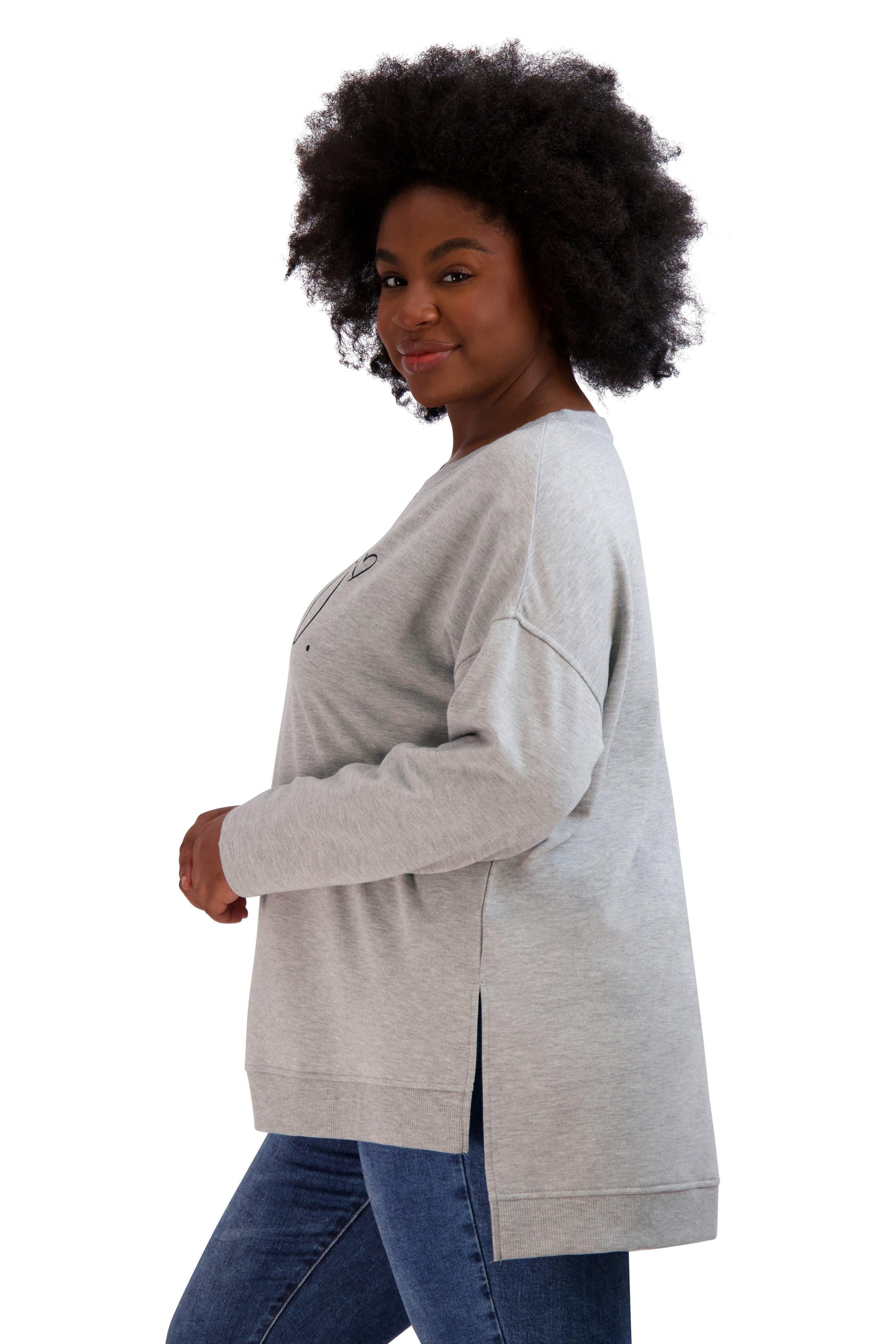 Women s Plus Size BLESSED HiLo Pullover Sweatshirt