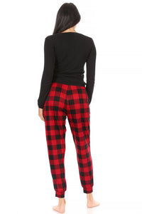 Women's "MERRY" & "COZY" 2-Pack Drawstring Jogger - Rae Dunn Wear
