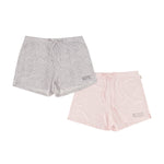 Load image into Gallery viewer, Women&#39;s &quot;INSPIRE&quot; and &quot;BLESSED&quot; Mid-Rise Drawstring Lounge Shorts Set of 2 - Rae Dunn Wear
