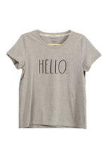 Load image into Gallery viewer, Women&#39;s &quot;HELLO&quot; Short Sleeve Icon T-Shirt - Shop Rae Dunn Apparel and Sleepwear
