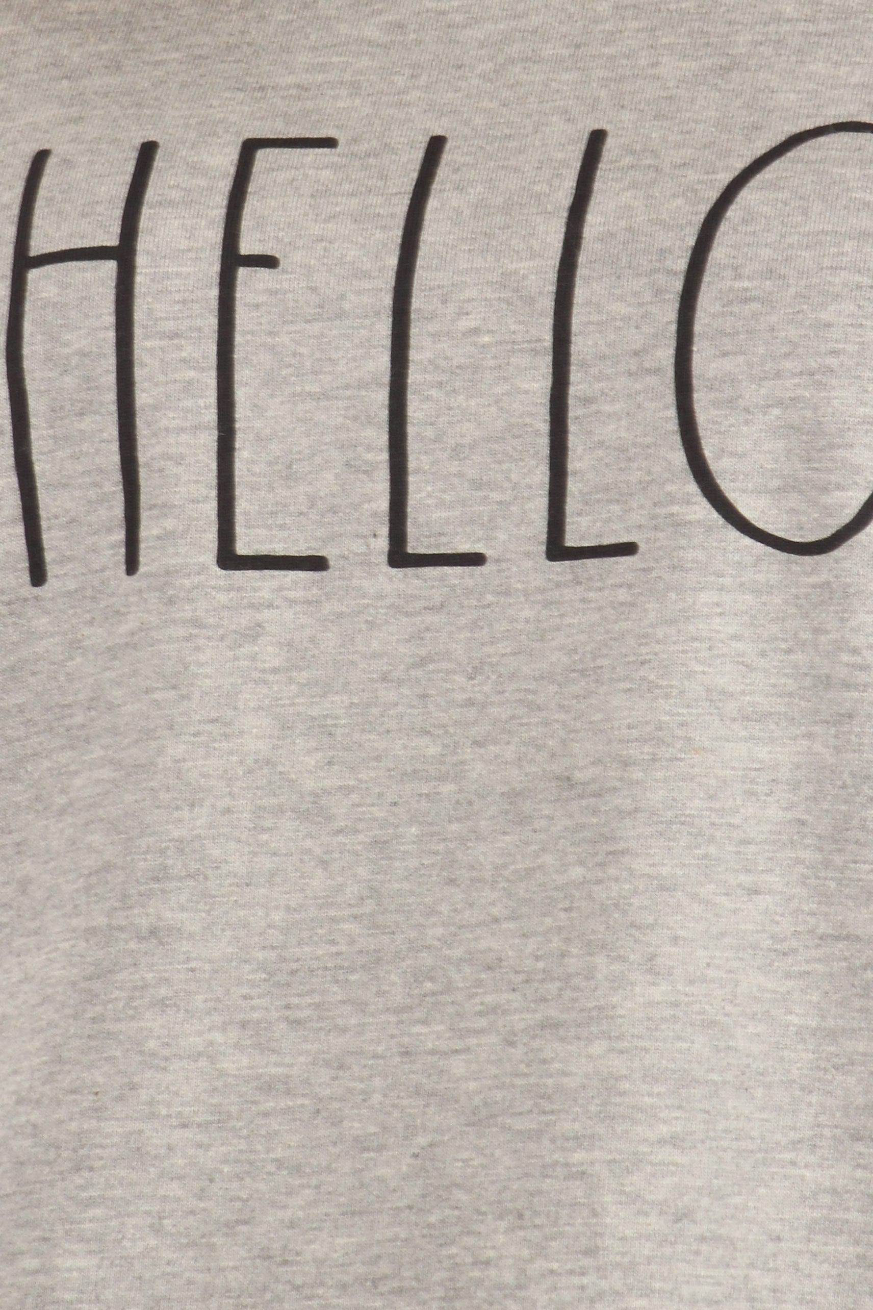 Women's "HELLO" Short Sleeve Icon T-Shirt - Shop Rae Dunn Apparel and Sleepwear
