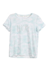Load image into Gallery viewer, Women&#39;s &quot;LUCKY&quot; Short Sleeve Icon T-Shirt - Shop Rae Dunn Apparel and Sleepwear
