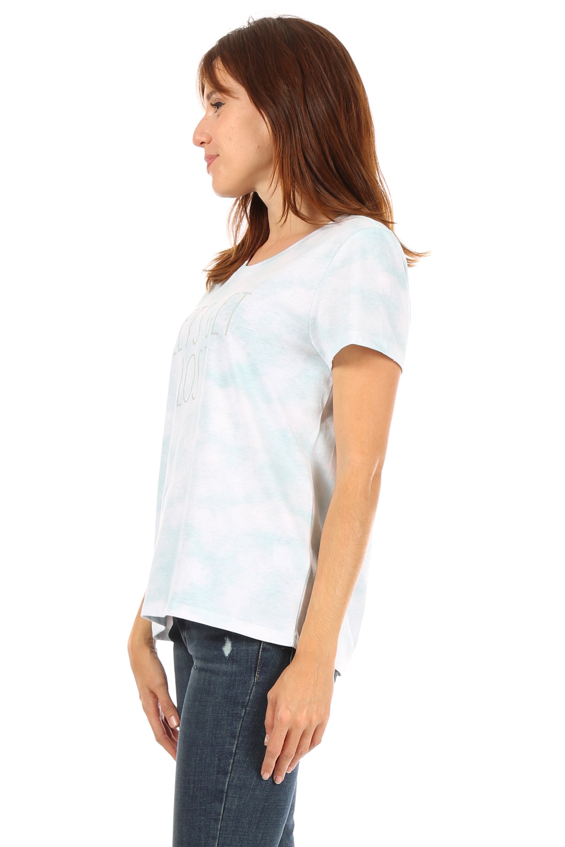 Women's "LET'S GET LOST" Short Sleeve Icon T-Shirt - Shop Rae Dunn Apparel and Sleepwear
