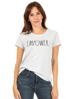 Load image into Gallery viewer, Women&#39;s &quot;EMPOWER&quot; Short Sleeve Icon T-Shirt - Shop Rae Dunn Apparel and Sleepwear
