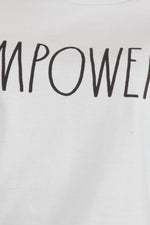 Load image into Gallery viewer, Women&#39;s &quot;EMPOWER&quot; Short Sleeve Icon T-Shirt - Shop Rae Dunn Apparel and Sleepwear
