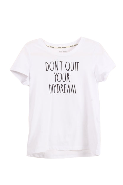 Women's "DON'T QUIT YOUR DAYDREAM" Short Sleeve Icon T-Shirt - Shop Rae Dunn Apparel and Sleepwear