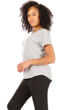 Load image into Gallery viewer, Women&#39;s &quot;HAPPY&quot; Short Sleeve Shirttail Hem T-Shirt - Rae Dunn Wear
