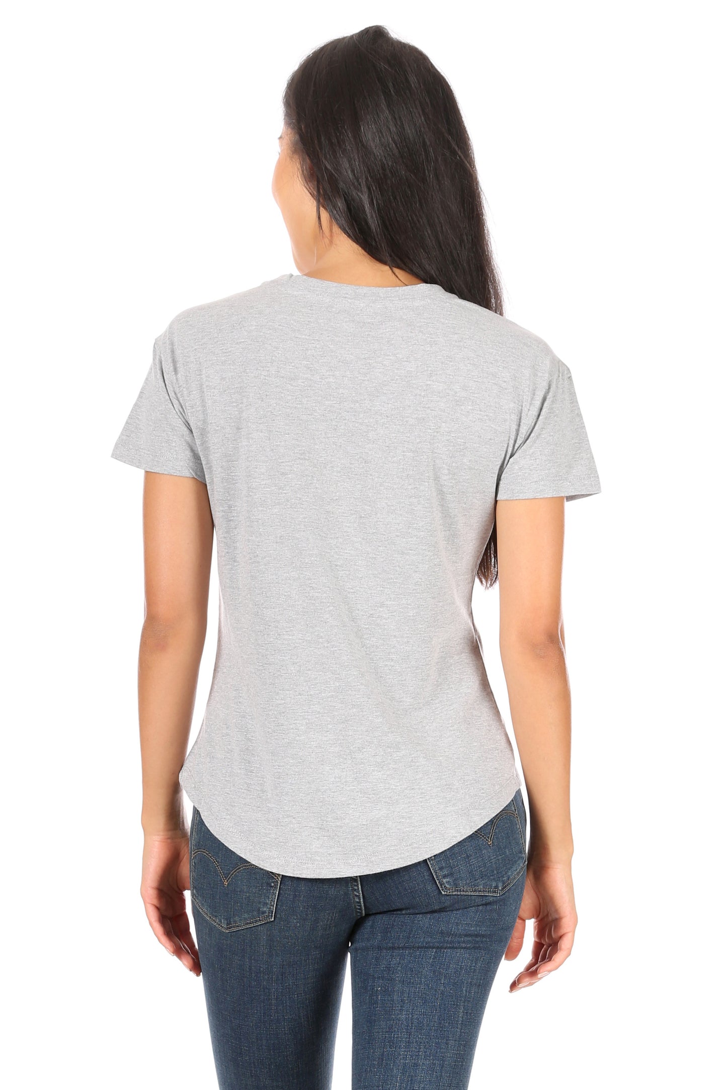 Women's "BLESSED" Short Sleeve Shirttail Hem T-Shirt - Rae Dunn Wear