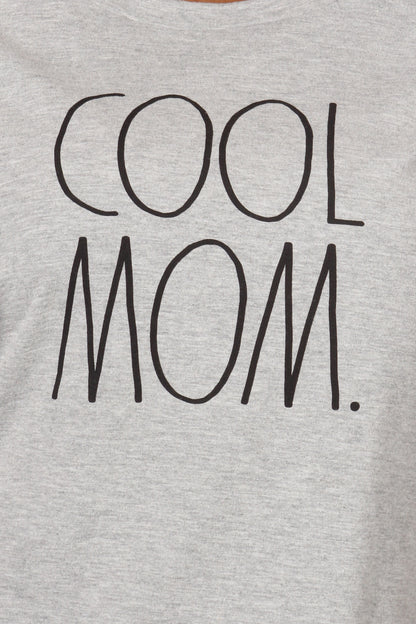 Women's "COOL MOM" Short Sleeve Shirttail Hem T-Shirt - Rae Dunn Wear