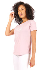 Load image into Gallery viewer, Women&#39;s &quot;MOM LIFE&quot; Short Sleeve Shirttail Hem T-Shirt - Rae Dunn Wear

