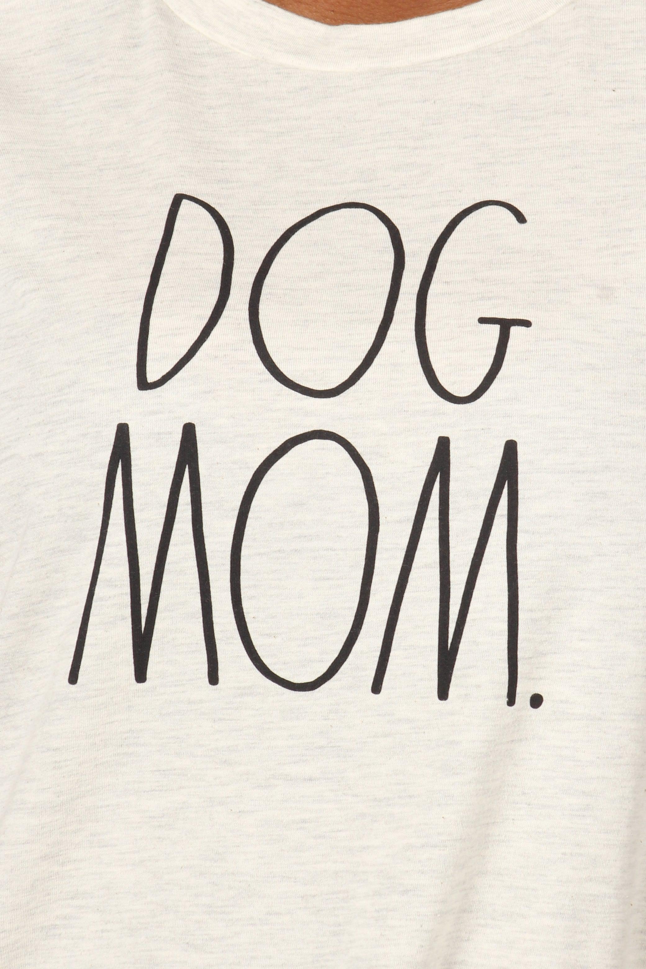 Women's "DOG MOM" Short Sleeve Icon T-Shirt - Rae Dunn Wear