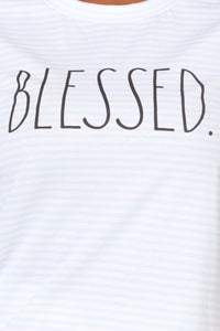 Women's "BLESSED" Short Sleeve Icon T-Shirt - Rae Dunn Wear