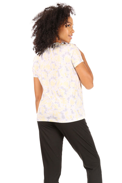 Women's "HELLO SUNSHINE" Short Sleeve Artist T-Shirt - Rae Dunn Wear