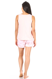 Women's "BEST DAY EVER" Tank and Short Pajama Set - Rae Dunn Wear