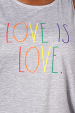 Load image into Gallery viewer, Women&#39;s &quot;LOVE IS LOVE&quot; Tank and Shorts Pajama Set - Rae Dunn Wear
