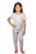 Load image into Gallery viewer, Girl&#39;s &quot;BE KIND&quot; Short Sleeve Tee and Jogger Pajama Set - Rae Dunn Wear
