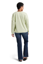Load image into Gallery viewer, Women&#39;s Knit Terry Pullover Sweatshirt - Rae Dunn Wear
