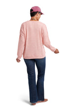 Load image into Gallery viewer, Women&#39;s Knit Terry Pullover Sweatshirt - Rae Dunn Wear
