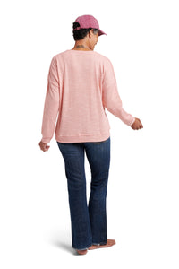 Women's Knit Terry Pullover Sweatshirt - Rae Dunn Wear
