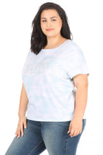 Load image into Gallery viewer, Women&#39;s Plus Size &quot;BLESSED&quot; Short Sleeve Icon T-Shirt - Rae Dunn Wear
