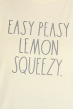 Load image into Gallery viewer, Women&#39;s Plus Size &quot;EASY PEASY LEMON SQUEAZY&quot; Short Sleeve Shirttail Hem T-Shirt - Rae Dunn Wear
