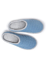 Load image into Gallery viewer, Women&#39;s Quilted Denim Slippers - Rae Dunn Wear
